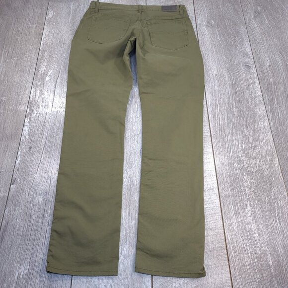 Robert Graham Pants Mens 31 Green Cotton Tencil Flat Front Casual Chino - Picture 3 of 9